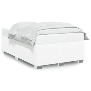 vidaXL Cadre de lit sans matelas blanc 120x190 cm similicuir