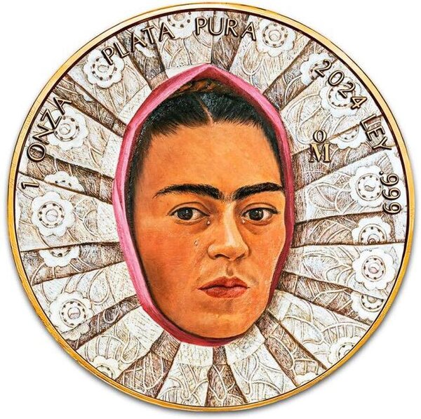 Pièce de monnaie en Argent g 31.1 (1 oz) Millésime 2024 FRIDA KAHLO