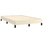 vidaXL Cadre de lit sans matelas crème 120x190 cm similicuir