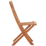 Vidaxl chaises pliables d'extérieur 4 pcs bois d'acacia solide