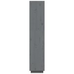 vidaXL Bibliothèque/Séparateur de pièce Gris 40x35x167 cm Pin solide