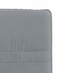 vidaXL Chaises à manger lot de 4 gris clair tissu