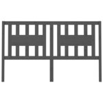 vidaXL Tête de lit Gris 141x4x100 cm Bois massif de pin