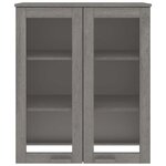 vidaXL Dessus de buffet HAMAR Gris clair 85x35x100 cm Bois de pin