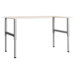 vidaXL Cadres d'établi réglables 2 Pièces Métal 85x(69-95 5) cm Gris