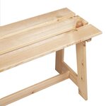vidaXL Banc extérieur Marron 119 x 35 x 47 cm Bois de pin massif