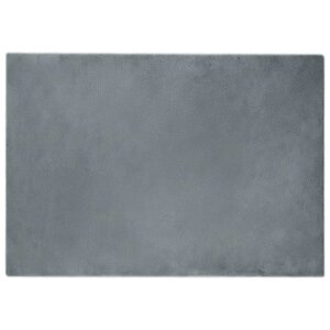 vidaXL Tapis en Fourrure Synthétique de Lapin Anthracite 140 x 200 cm