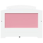 vidaXL Lit de jour et 5 tiroirs sans matelas IRUN blanc rose 90x200 cm
