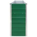 vidaXL Jardinière 320x40x77 cm Acier galvanisé Vert