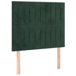 vidaXL Sommier à lattes de lit avec matelas Vert foncé 100x200 cm