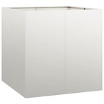 vidaXL Jardinière 80x80x80 cm acier inoxydable