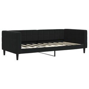 vidaXL Lit de repos sans matelas noir 90x190 cm velours