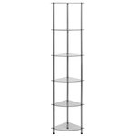 vidaXL Étagère à 6 niveaux Transparent 30x30x160 cm Verre trempé