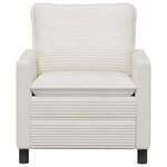 vidaXL Canapé Crème 76 x 81 x 87 5 cm Polyester