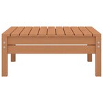 vidaXL Salon de jardin 5 Pièces Marron miel Bois de pin massif