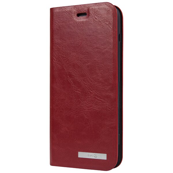 Etui folio rouge avec coque magnétique pour Doro 8035
