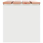 vidaXL Banc de jardin Blanc 60 x 40 x 43 cm Acier