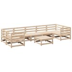 vidaXL Salon de jardin 8 Pièces bois de pin massif