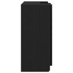 vidaXL Bureau de réception chêne noir 135x50x103 5cm bois d'ingénierie