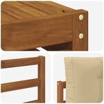 vidaXL Ensemble de canapés d'extérieur 9 Pièces Naturel et Beige
