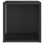 vidaXL Table d'appoint Noir 33x33x34 5 cm Aggloméré