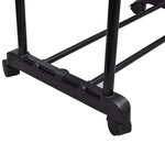 vidaXL Porte-manteaux réglables 2 Pièces 2 rails d'accrochage