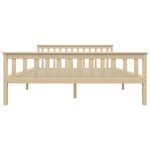 vidaXL Cadre de lit sans matelas naturel bois massif de pin 160x200 cm