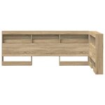vidaXL Tête de lit de rangement Chêne Sonoma 80 cm Bois d'ingénierie