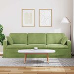 vidaXL Canapé Vert clair 228 x 78 x 80 cm Velours