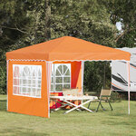 vidaXL Tente de fête pop-up 288 x 288 x 245 cm Orange Tissu Oxford