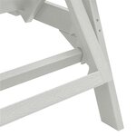 vidaXL Chaises longues 2 Pièces blanches 162x53x98.5 cm HDPE