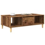 vidaXL Table basse Bois ancien 103 5 x 60 x 35 cm Bois d'ingénierie