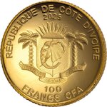 Pièce de monnaie en Or 100 Francs g 1 Millésime 2025 Edition Signature KOOKABURRA