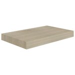 vidaXL Étagères murales flottantes 2 Pièces chêne 40x23x3 8 cm MDF
