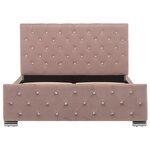 vidaXL Cadre de lit sans matelas Rose Velours 120x200 cm