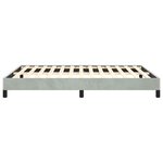 vidaXL Cadre de lit gris clair 137x190 cm velours