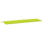 vidaXL Coussins de banc de jardin 2 Pièces vert vif tissu Oxford