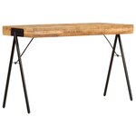 vidaXL Table à écrire Bois de manguier massif 118 x 50 x 75 cm