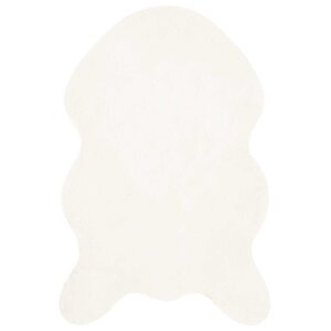 vidaXL Tapis en Fourrure Synthétique de Lapin Olite Crème 60 x 90 cm