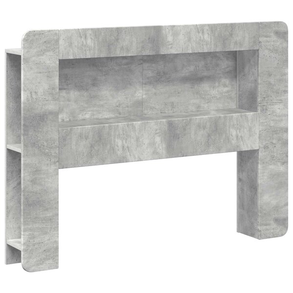 vidaXL Cabinet de Tête de Lit Gris béton Bois d’ingénierie