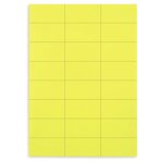 Étiquette adhésive permanente fluo jaune 210x148 5 mm (lot de 200)