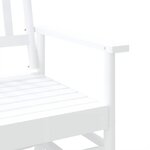 vidaXL Banc balancelle blanc 118x70x104 5 cm bois massif de peuplier