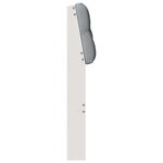 vidaXL Tête de lit capitonnée Gris clair 75 cm Pin massif