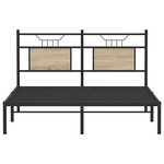 vidaXL Cadre de lit sans matelas chêne sonoma 137x190 cm