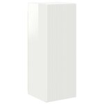 vidaXL Ensemble meuble TV 2 Pièces Blanc brillant Bois d'ingénierie