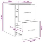 vidaXL Meuble de Salle de Bain In-between Chêne Sonoma