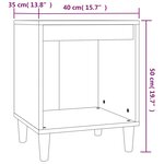 vidaXL Table de chevet Chêne sonoma 40x35x50 cm