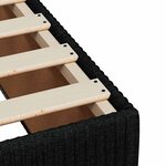 vidaXL Cadre de lit sans matelas noir 100x200 cm tissu