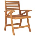vidaXL Ensemble à manger de jardin 5 Pièces Bois d'acacia solide