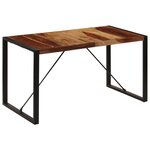 vidaXL Table de salle à manger 140x70x75 cm Bois de Sesham massif